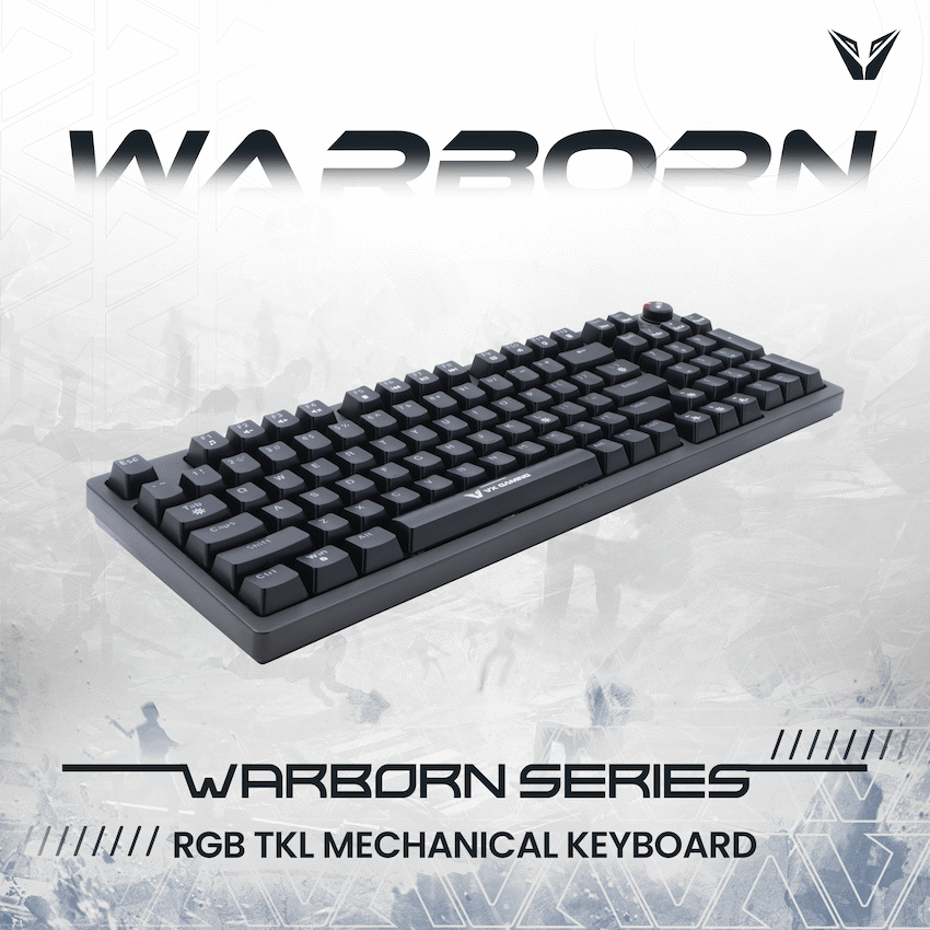 VX Gaming Warborn RGB TKL Mechanical Keyboard