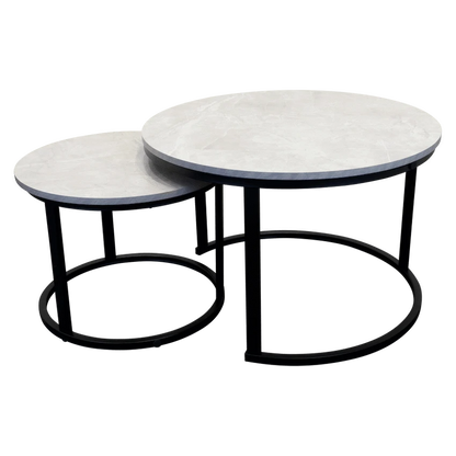 Everfurn Nile Nesting Coffee Table - Ash Grey (2 Piece)