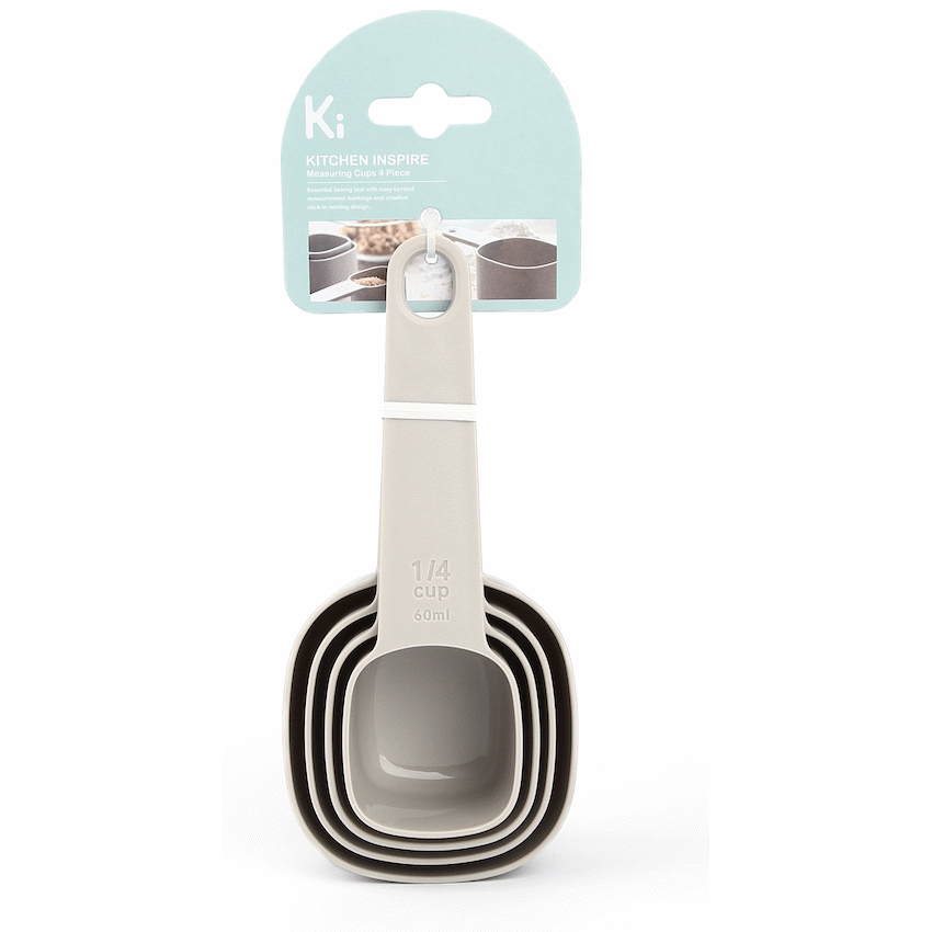 Kitchen Inspire Measuring Cups 4pce ( Order in Qty of 6)