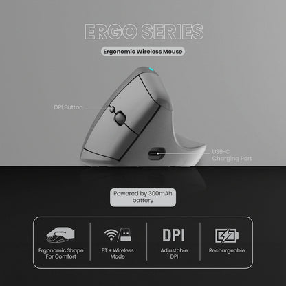 VolkanoX Ergo Bluetooth Wireless Mouse
