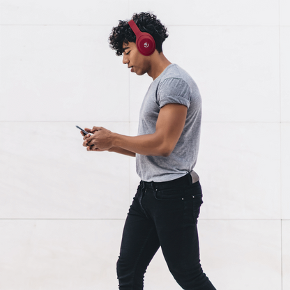 Volkano Cosmic 2 Series Bluetooth Headphones - Red