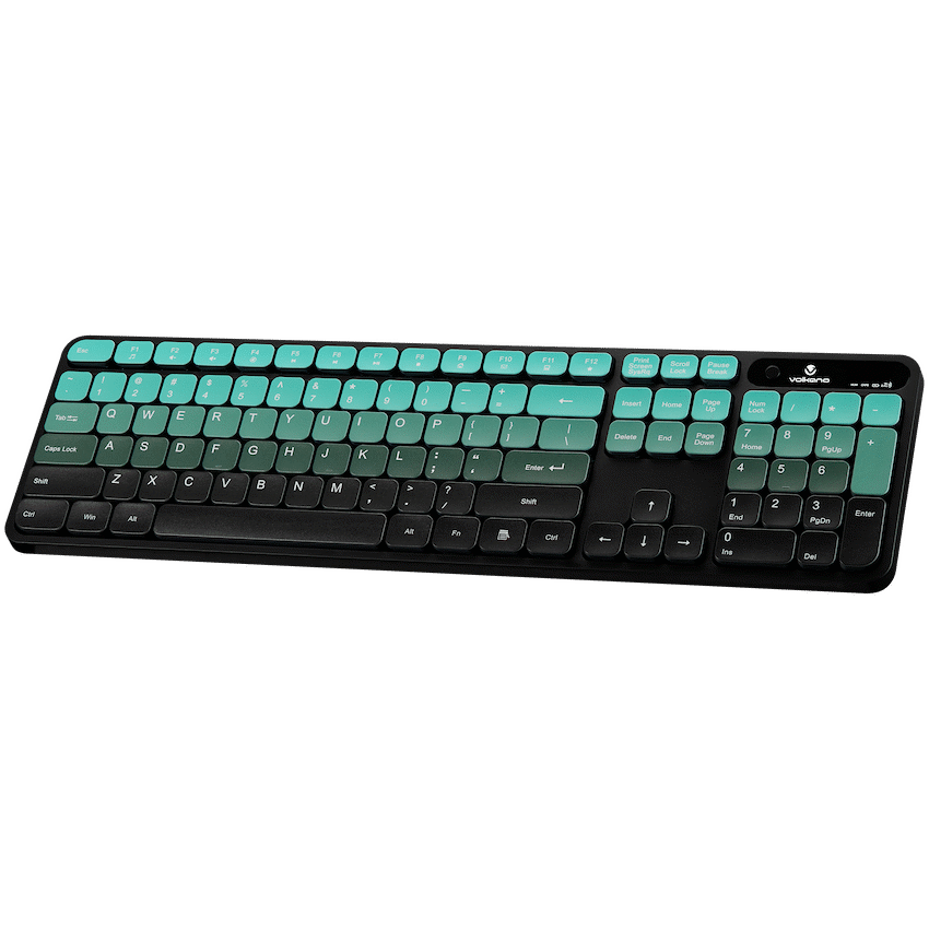 Volkano Prism Series Bluetooth Wireless Keyboard and Mouse - Teal