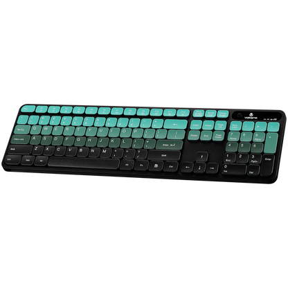 Volkano Prism Series Bluetooth Wireless Keyboard and Mouse - Teal