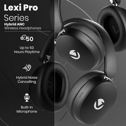 Volkano Lexi Pro Hybrid ANC Headphones - Black