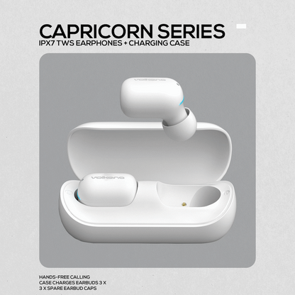 Volkano Capricorn Series IPX7 TWS Earphones with Charging Case