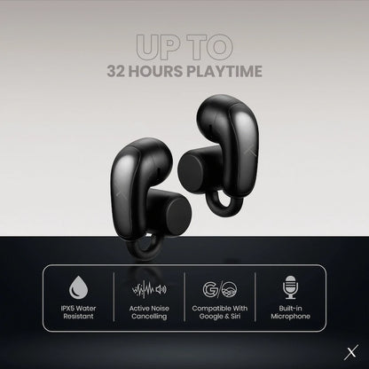 VolkanoX O400 Air Conduction In-Ear OWS Earphones - Black