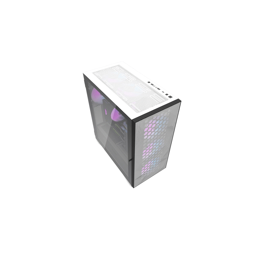 darklFlash E-ATX Computer Case  DLX21 Mesh - White