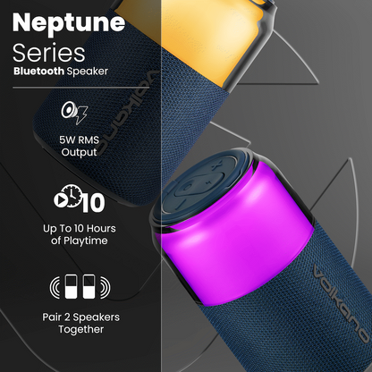 Volkano Neptune Bluetooth Wireless Speaker - Blue