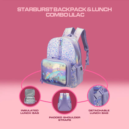 Quest Starburst Backpack & Lunch Combo Lilac