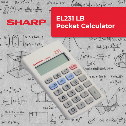 Sharp EL231 LB Pocket Calculator