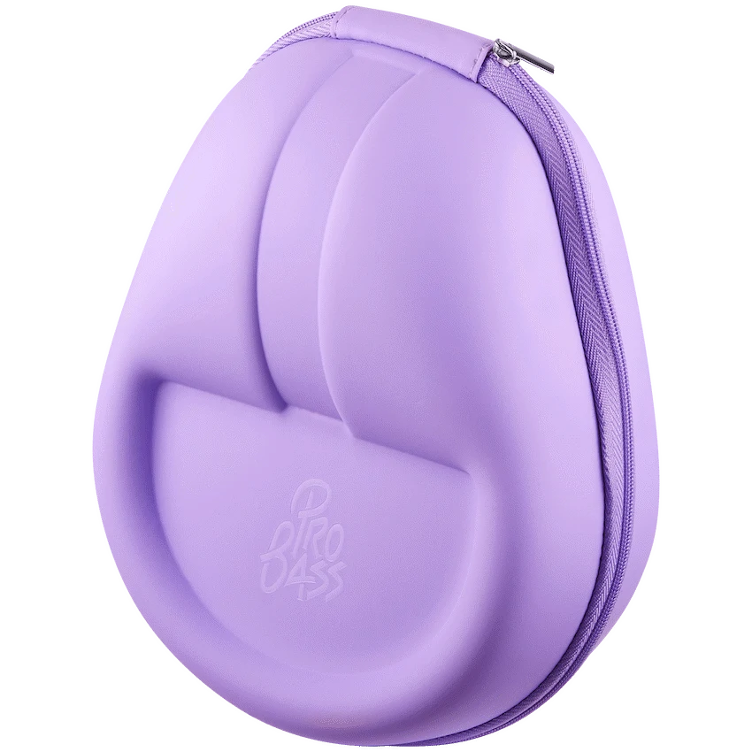 Pro Bass Retro Bluetooth Wireless Headphone with PU Case - Pink