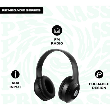 Pro Bass Renegade Series Bluetooth Headphone - Black