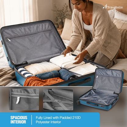 Travelwize Paros PP 4-Wheel Spinner 75cm Luggage - Teal