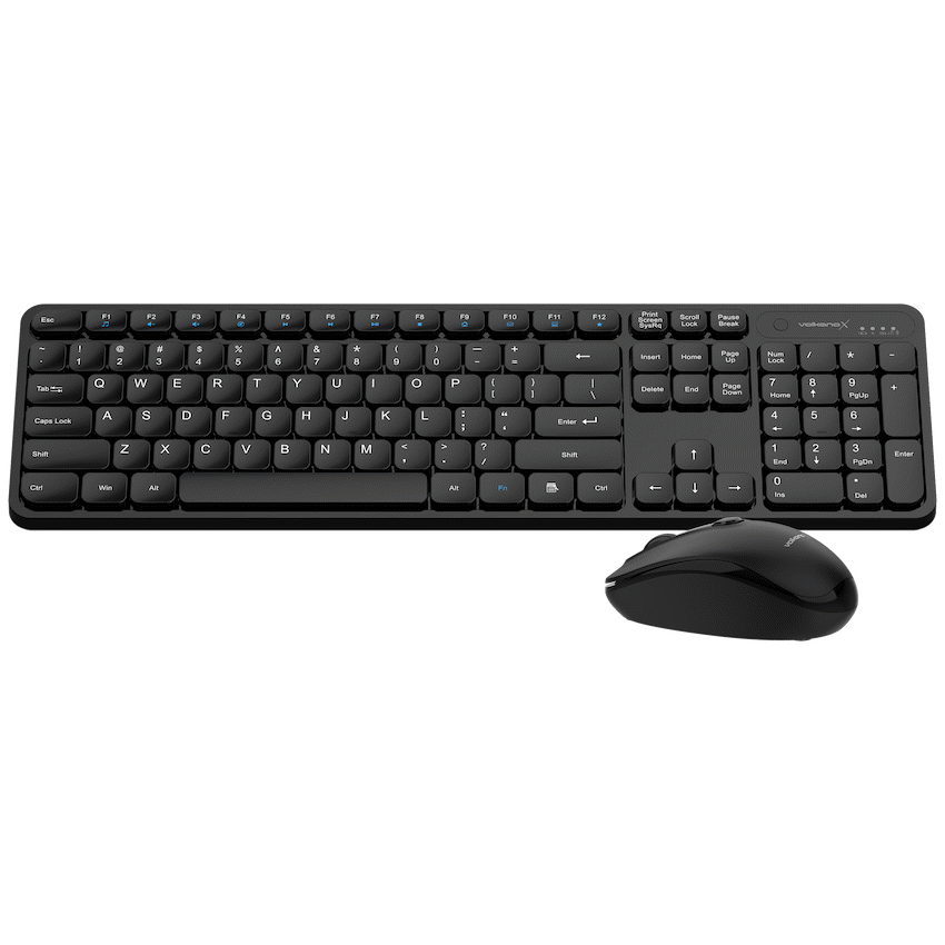 VolkanoX Garnet Bluetooth Wireless Keyboard and Mouse Combo - Black