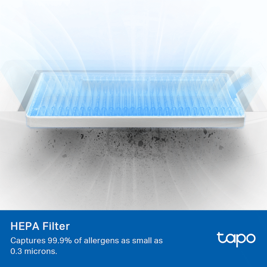 TP-Link Tapo RVA100 Main Brush  x1, Side Brush  x2, HEPA Filter(Large Size)  x2 for Tapo RV10 Lite