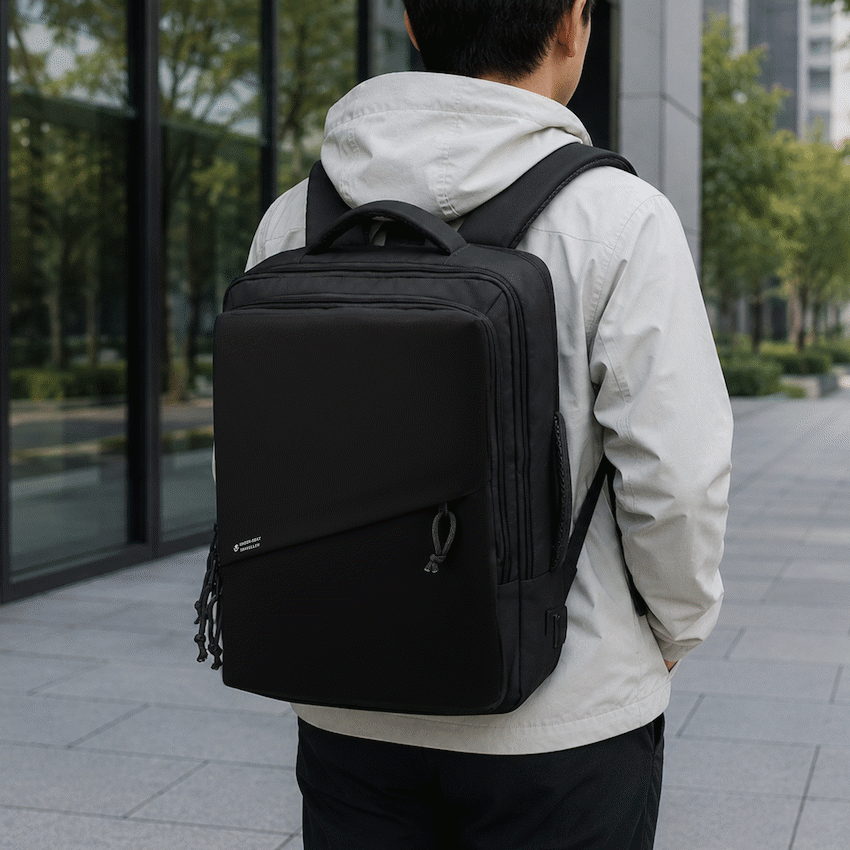 Volkano Under-Seat Traveller Backpack Black