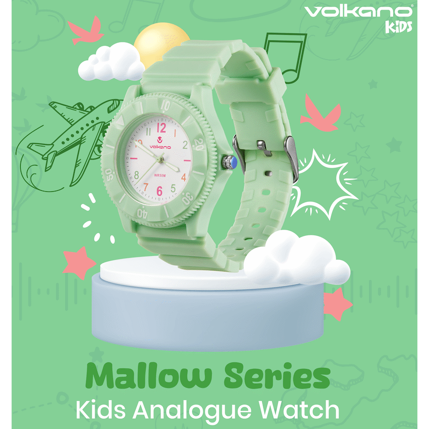 Volkano Mallow Series Kids Analogue Watch - Green