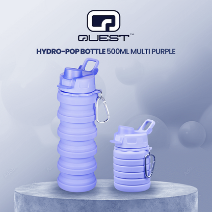 Quest Hydro-Pop Bottle 500ml - Purple