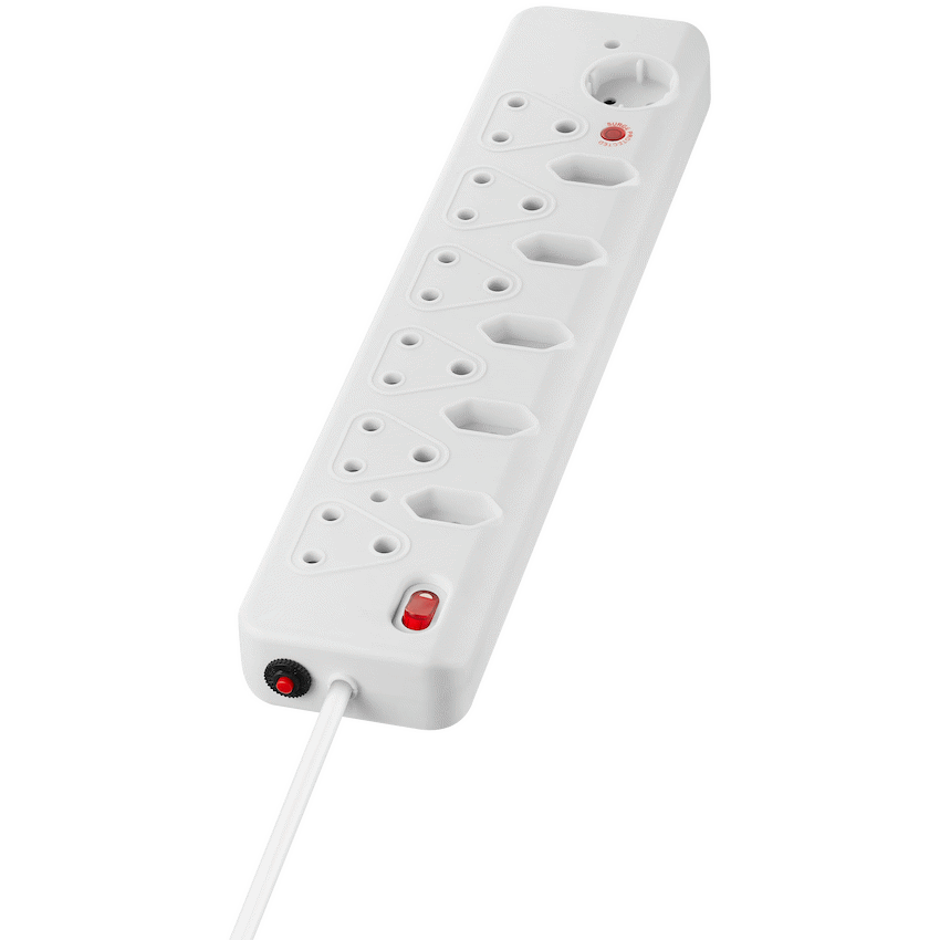 Nexon 12-Way Medium Surge Multiplug 0.5m - White