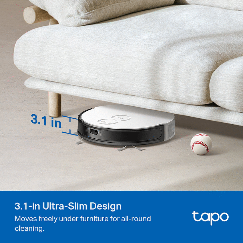 TP-Link Tapo RV20 Robot LIDAR Vacuum, 2600 mAh