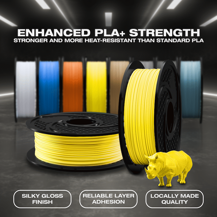 SA Filament Silk PLA Plus Filament 1kg - Yellow