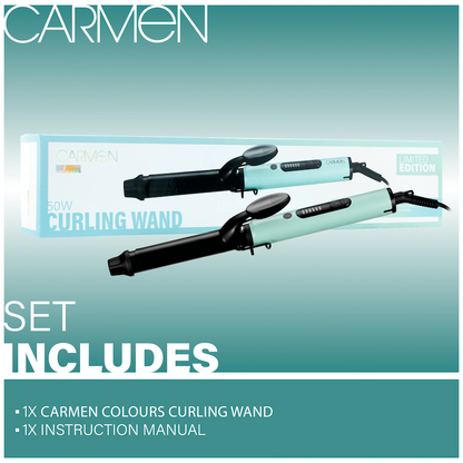 Carmen Colours 25mm Curling Wand