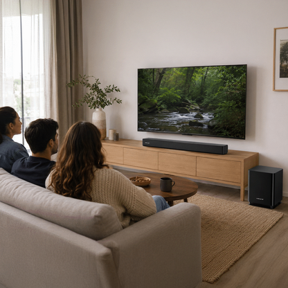 VolkanoX Ultrasonic 2.1 160W Soundbar with Wireless Subwoofer
