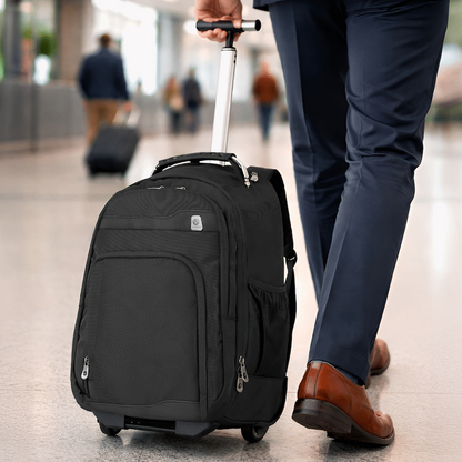 Volkano Lincoln 15.6" Laptop Trolley Backpack - Black