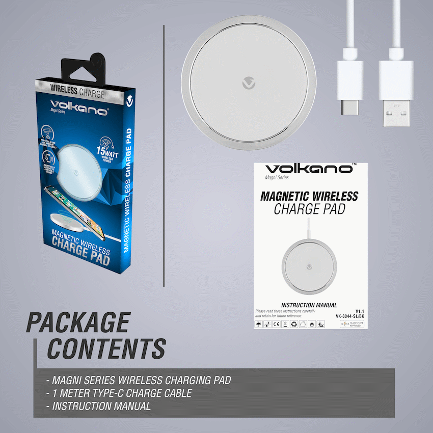 Volkano Magni Series MagSafe Wireless Charge Pad