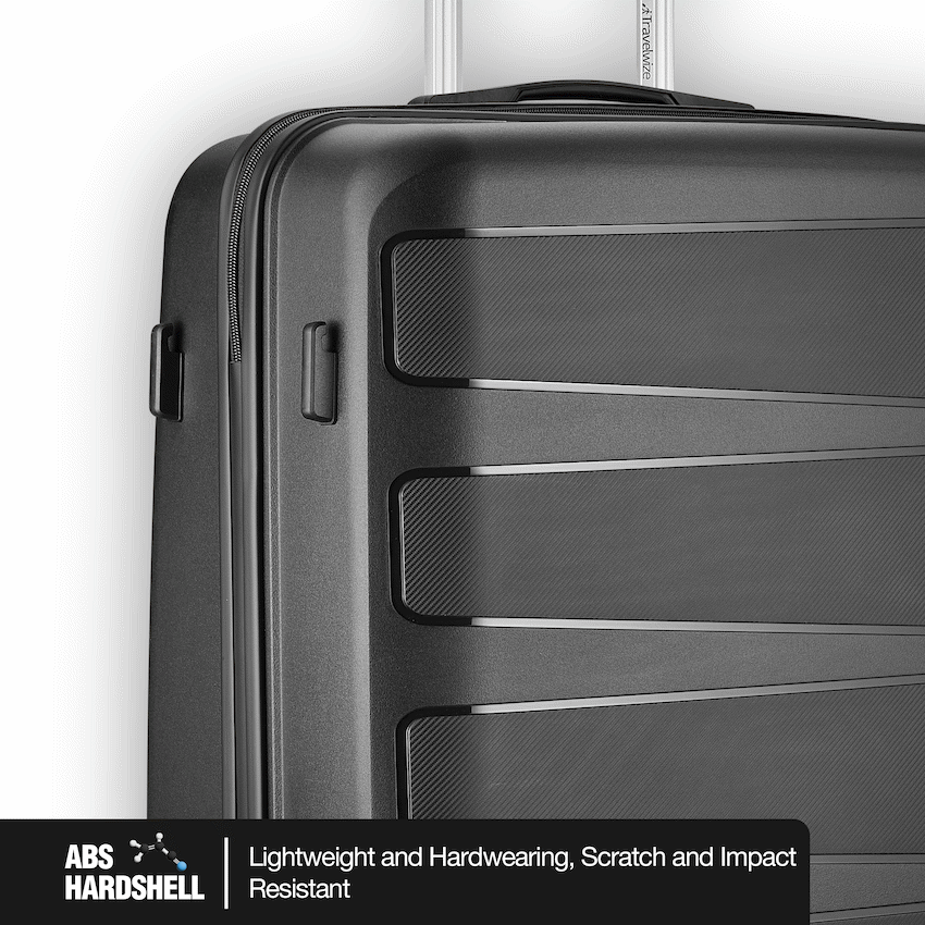 Travelwize Tourer PP 75cm 4-wheel Spinner Luggage Black