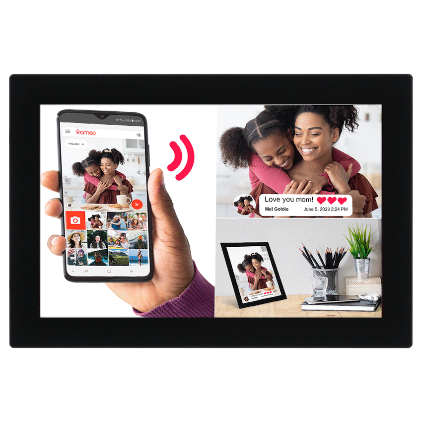 Volkano Scene Series 10.1" Smart Calendar And Digital Photo Frame with Built-In Frameo Software