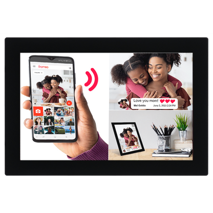 Volkano Scene Series 10.1" Smart Calendar And Digital Photo Frame with Built-In Frameo Software