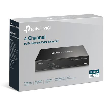 TP-Link Vigi NVR1004H-4P 4-Channel PoE Network Video Recorder