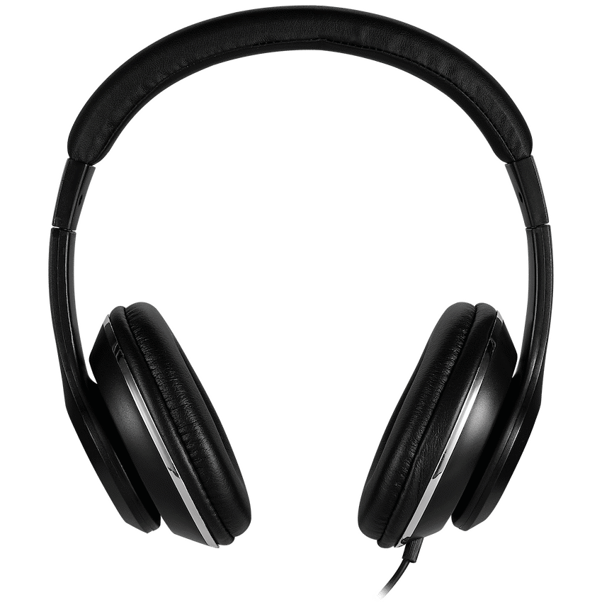 Rocka Cortex series Aux Headphones - Black
