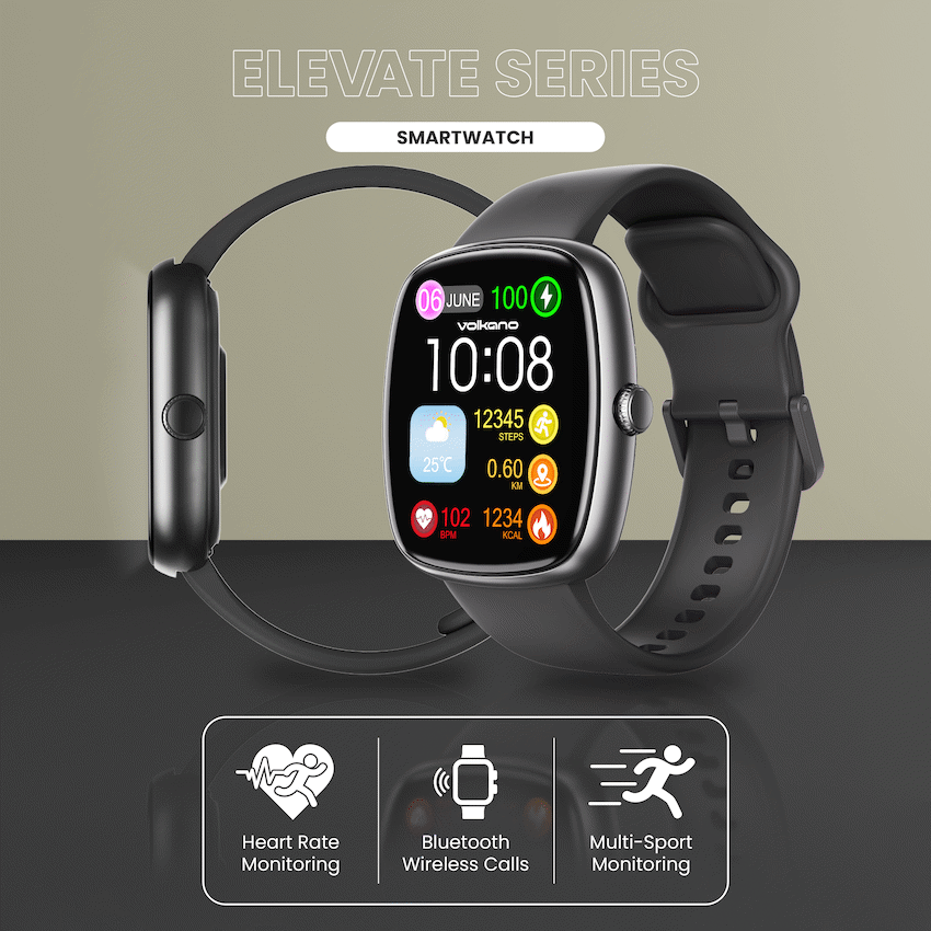 Volkano Elevate Series Smartwatch - Black