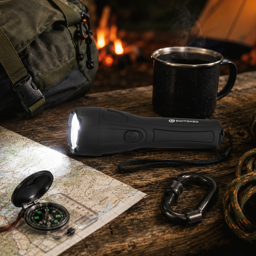 Switched 65 Lumen Flashlight - Black