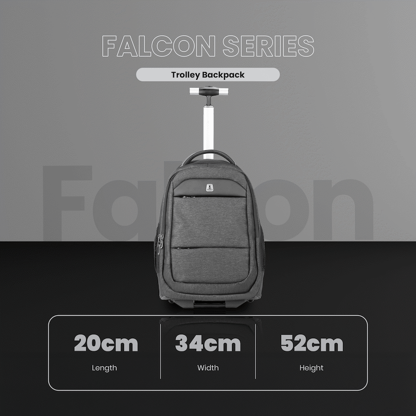Volkano Falcon Trolley - Black Charcoal