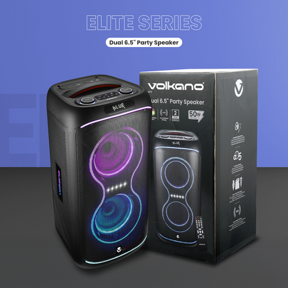 Volkano Elite Series Dual 6.5" Party Speaker