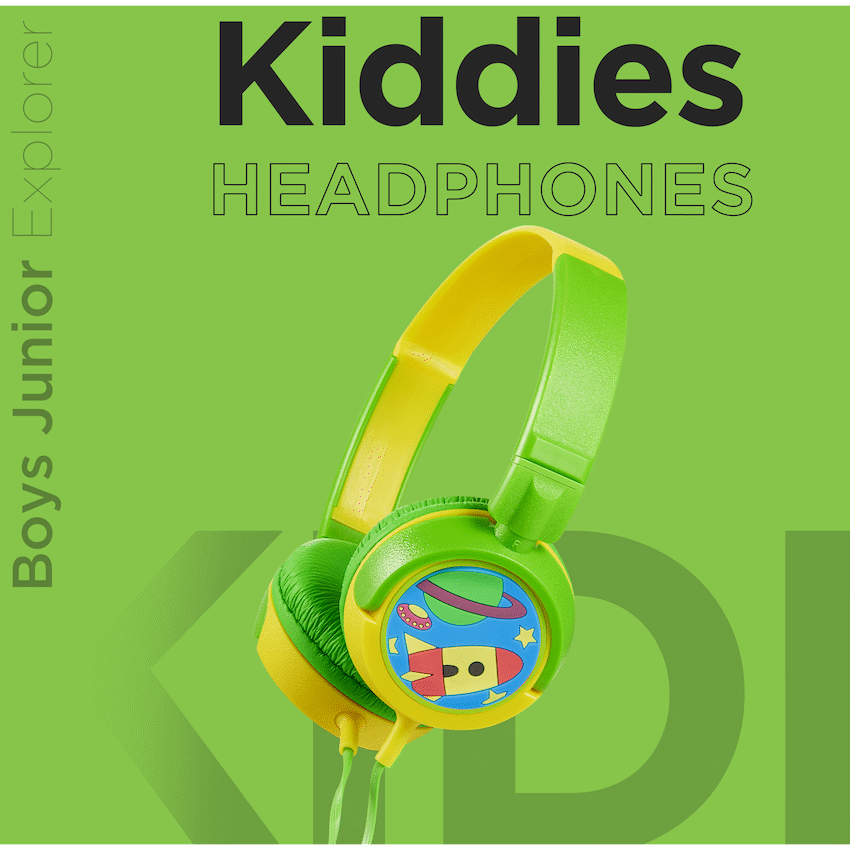 Volkano Kiddies Headphones - Boys Junior Explorer