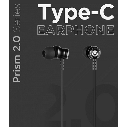 Volkano Prism 2.0 Series Type-C Earphone - Black