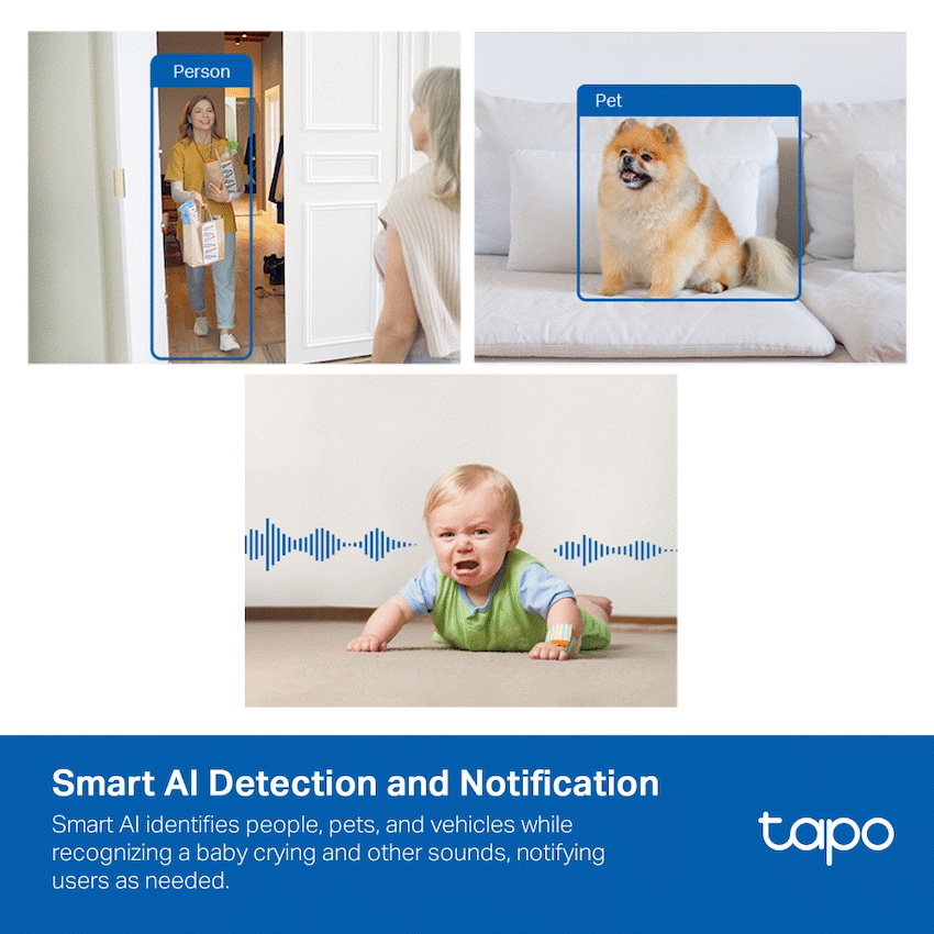 TP-Link Tapo C125 4MP 2K QHD Ai Home Security WiFi Camera