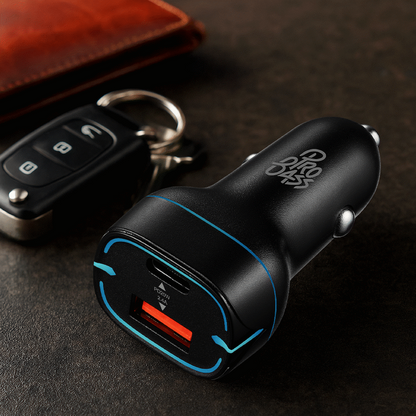 Pro Bass AutoPower Series 32w Dual USB and Type-C Car Charger