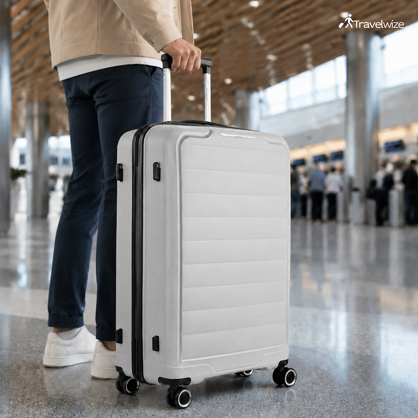 Travelwize Ibiza PP 4-Wheel Spinner 65cm Luggage - Grey