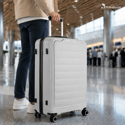 Travelwize Ibiza PP 4-Wheel Spinner 65cm Luggage - Grey
