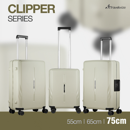 Travelwize Clipper PP 75cm 4-Wheel Spinner Luggage Beige
