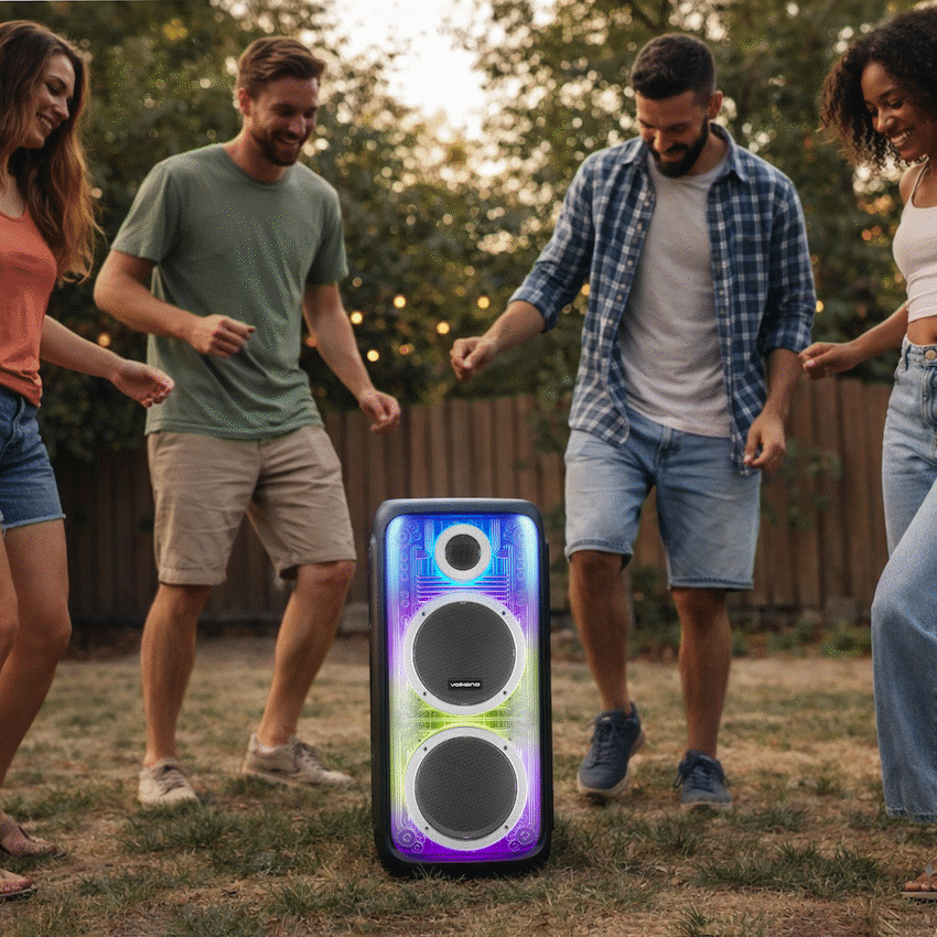 Volkano Cyber Series Dual 8" Party Speaker