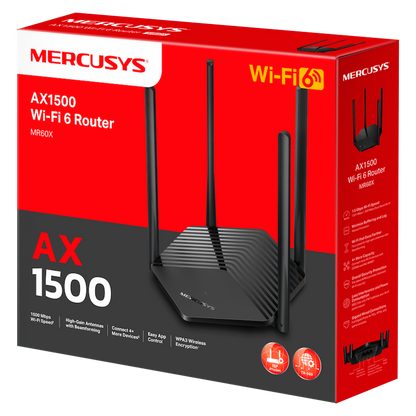 TP-Link Mercusys MR60X AX1500 Wi-Fi 6 Router