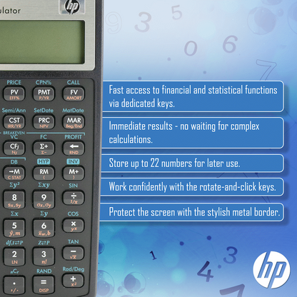 HP 10Bii+ - Business Calculator (Algebraic) - Non-Programmable