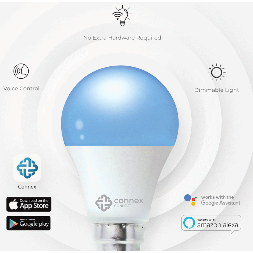 Smart WiFi Bulb 10W LED RGB White Bayonet