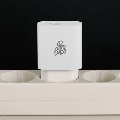 Pro Bass Rapidcharge Series 20w+18w Dual USB and Type-C Wall Charger - White